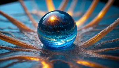 4d microscope macro zoom, many of, (fire cube, (square), fusion with wather sphere, (blue waves, mirroring), miracle), orbit, epic, glowing, (rainbow, white visible light), rainbow light gold, rainbow fire, rainbow air, rainbow earth