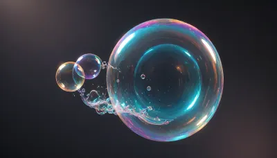A bubble, Style ios 16 sistem, sound waves interacting with the bubble, (fluid liquid, degrad black oil undulations, background), gentle undulations bubble, any mockups, elements glassmorphism undulations, upper view, <lora:436263_training_data:.5>, <lora:BubbleXL:1.1>