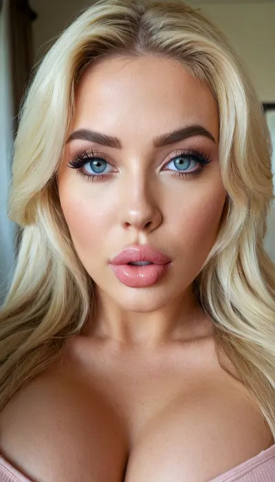 ZipRealism, woman, (soft focus), (maximum quality, ultra high definition, insanely detailed, highly detailed, high quality, uncompressed, raw source photograph), (highly detailed eyes, high resolution eyes, high quality eyes, highly detailed skin, detailed skin texture, highly detailed hair), (bleach blond hair with dark roots), (wide eyes, doe eyes, confused expression, eyes slightly crossed), (bimbo makeup, heavy makeup, heavy eyeliner, fake eyelashes, huge lips, bimbo lips, overfilled lips, botox lips, filled lips, puffy lips, duck lips, glossy lips, her thick wet lips are slightly parted), (bubblegum bimbo, huge bimbo tits, huge fake tits, stretched areolas), bmbplora, <lora:bimboxl_02:.8>