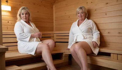 score_9, score_8_up, realistic directional lighting, ambient occlusion, extreme bright spruce wood private sauna, ((dutch angle)), white bathrobes, yellow bath towels on bench and sun loungers, tit and fupa revealing white bathrobes, before sauna bench covered by yellow bath towels, .
masterpiece, best quality, 8k, hyper-detailed, incredibly detailed, natural photography, realistic textures, realistic picture, highly detailed, (raw photo:1.1), ., full length picture, full bodies in frame, ((multiple different old chubby females with different hairlenght, blondes, wide hips, cellulite, bithmarks, wrinkles, 66yo, bige areola, largenips, trimmed pussies, embracing, hugging, legs apart, drinking))