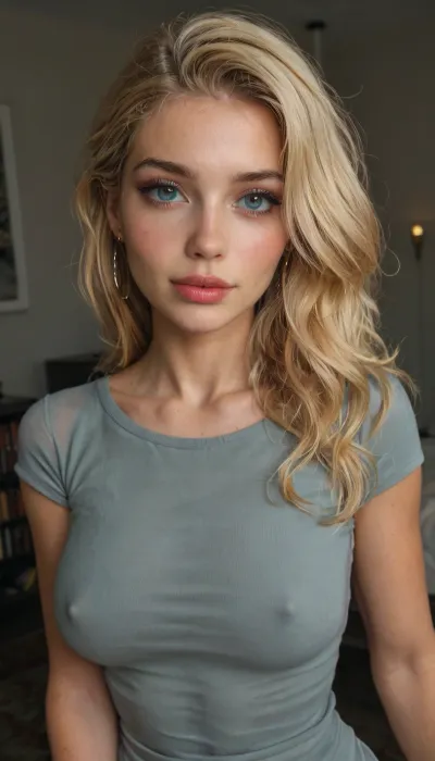 futanari with big dick and big balls, attractive futanari, blonde hairstyle, slutty clothes, slim hourglass body, horny face, attractive body, erotic love room, perfect skin, beautiful face, ultra high details, hdr, veins on big cock, natural titts, highly detailed cock, barefoot, close up full body view, standing, toned body, vivid colors, Stable-Yogis-Makeup-Enhancer-XL, detailxl, detailed eyes, movie, still, film, cinematic, shot, lighting, macro, 35mm, <lora:DetailedEyes_V3:2>, <lora:AdvancedEnhancerXLv2:2>, <lora:style_lora_realis:2>