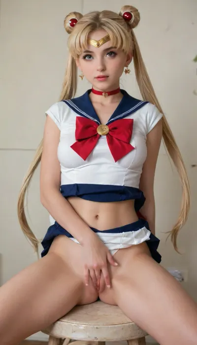 18 years blond girl in livingroom, Cosplay Sailor moon., moon_a_xl, double, bun, twintails, long, twin, tails, blonde, parted, bangs, circlet, jewelry, earrings, choker, sailor, senshi, uniform, red, bow, white, gloves, elbow, blue, skirt, <lora:セーラームーン Sailor Moon  (Pretty Soldier Sailor Moon)_XL:.8>, wxpippper, <lora:piperXL:.8>, She is trying to seduce daddy. Flirting orgasmic face, shirtspread, <lora:shirtspreadv10_SDXL:.8>, skirtlift, <lora:skirtlift_xl:.8>, fingering, pussy, <lora:2FingersSDXL_v03:.8>