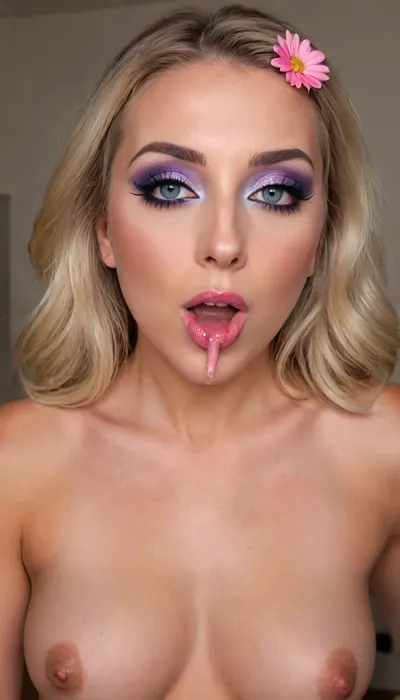 high image quality precise detail
I'm a girl and I have a popsicle, you stupid bitch, she's naked with no clothes
I'm a completely naked
popsicle sucking lips and labia, I'm in an original pose for love My legs are spread apart I'm wearing stockings with a daisy flower pattern and pink high-heeled
shoes, and my pussy is sucking popsicles like lips.
Makeup with bright eye shadow long eyelashes tattoo on cheek, piercing of blue nipples
I am 111 years old, I am a chick, makeup, eyeliner, eyelashes, <lora:Modern_MakeUp_XL_v0_1:.8>