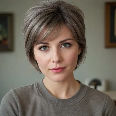 Sie ist etwa 160 cm groß und wirkt kompakt, aber gepflegt. Ihr Haar ist dunkelbraun gefärbt, trägt eine natürliche Lockenstruktur und zeigt an den Ansätzen leicht, dass ihr ursprüngliches Haar grau wäre. Ihr Gesicht hat die typischen, sanften Altersmerkmale einer Frau um die 60, mit einer warmen, freundlichen Ausstrahlung.

Sie achtet sichtbar auf ihr Äußeres, Kleidung meist ordentlich, oft dezent oder klassisch gehalten. Ihre Brust wirkt durch frühere Implantate etwas voller, was erkennen lässt, dass sie die Operation nicht erst vor Kurzem hat durchführen lassen, sondern vor einigen Jahren.

Insgesamt macht sie den Eindruck einer Frau, die Wert auf ihr Erscheinungsbild legt und zugleich eine gewisse Lebensreife und Persönlichkeit ausstrahlt.

Sie ist ca 70 kg schwer.

Sie macht die beine breit, hat eine haarige pussy und hat immer einen genervten Blick im Gesicht.