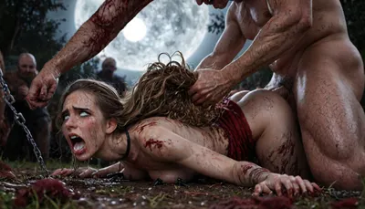 ((gangbang_rape, doubleanal_rape, arms_behind_head, nsfw:1.24)), (hyper massive cock:1.12), (Torture, defiling, sadism:1.18), ((crying alot:1.215)), (12 men jerking off on her:1.4), ((old man fucking her from behind:1.5)), public exposure, (princess Elsa), college woman, (upskirt), (no panties), (big fake tits), (round breasts), bus, sitting, legs spread, buttplug, stockings, black coat, High, Resolution, More, Details, 8K, chained nipple ring, chained, in bdsm dungeon, side view, shot from below, carry fuck, anal sex, interracial, (hyper size difference:1.12), (big black cock:1.4), large black male, tattoos, gold watch, cameras, filming, gigantic penis, gigantic cock, (anal), (vaginal), orgasm, ripped outfit, (gangbang), (triple_penetration), (full_blush), colors, (nipples), (medium_breasts), ruined black makeup, runny makeup, eyelashes, exhausted ecstatic expression, open mouth, painful, starring into the camera, ((Hyper realistic)), (ultra HD image), 8k, super high quality, super high resolution, extremely detailed, perfect face, perfect eyes, ((crying alot:1.65)), extremely shy, 1 girl, 8 old men, ((view from the side)), ((brutal sex:1.3)), ((extremely rough pounding)), ((forceful)), (in a bloody field after a battle, white full moon in the sky:1.4), (man is choking her from behind:1.2), ((hogtied, bound with large chains, tied to a torture table:1.18)), ((((12 giant african muscular men:1.4)), (opening wide her little mouth:1.5), (interracial sex), ((anal fuck 1.5)), (hyper massive cock:1.2), of the beast is to big for her little mouth, impossible fit in mouth, looking up, (trying to fit in her mouth the massive cock:1.24), (Tears:2), (bukkake:1.24), (handjob:1.12), above view, cum in mouth, cum on forehead, cum on cheeks, porn photoshoot, (huge dick:1.12), (creamy deep deepthroat:1.24), (extreme oral sex:1.4), (huge massive white dick:1.24), (cum), (hands holding hair), (huge dick:1.4), (bukakke), (cum in face, cum on body), (covered in cum), ((tears:2)), large hyper muscular fat old men, (double anal sex), swollen white veiny cocks, (double anal penetration:1.4), hardcore double penetration, proper physics, big white cocks, muscular white old men double anal gangbang)), (forceful penetrations), extremely graphic, beautiful hands, massive cum in ass, anatomically correct, (eyes wide open in horror:1.72), (wide mouth spreader:1.8), (pleading expression:1.56), (terrified:1.48), (crying:1.48), (fear and panic:1.56), (pulled nipple clamps:1.4), (anal spit roast:1.12), (large massive cock in mouth:1.12), deep anal penetration, (very high view:1.12), (detail Hermione Granger:1.32), (detail Hermione Granger face:1.16), <lora:LCMTurboMix_Euler_A_fix:2>, <lora:detailed_notrigger:2>, <lora:photorealistic_portrait_notrigger:2>, <lora:JuggerCineXL2:2>, <lora:CinematicStyle_v1:2>