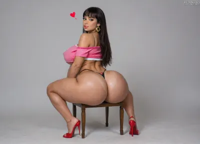 Hyper realistic, award winning photo, 20+, Hourglass, fit, voluptous, hyper bbl, cosplay, chel from road to el dorado, sitting on a chair back to viewer, spreading ass wide open, stretching ass cheeks apart, huge heart-shpe ass, (Large Ass:1.3), rounded bubble butt, bulging ass, deep ass crack, huge heart-shpe buttocks, bulging butt, extremely tight butt, bubble bubble butt, extremely juicy bubble butt, round ass, back arched, cocked hip, feet spread wide apart, looking back at viewer, large Breast, large natural teardrop breasts, 38 double g breast size, pink areolas, (hyper erect nipples:1.3), hyper prounounced nipples, straight hair, Form Fitting Clothes, micro thong, g-string, tone Thighs, wasp waist, lean, tan skin, medium tan, (tan lines:1.3), hinata face, round face, large round eyes, dark brown eyes, dark brown hair, arrogant expression, jewelry, exposing breasts, seductive, inviting, enticing viewer, dynamic sexy pose, hdr, highly detailed, huge wide hips, thick tone thighs, thigh gap, perfect body, thighs bigger than waist, wide hips, tone long legs, heels, (5 inch heels:1.3), hyper sultry, hyper suggestive, hyper provocative, ass, hips, narrow, waist, longnips, large, breasts, big, boobs, huge, tits, side view, rear view, front view, <lora:BodyLicious:1.3>, <lora:longnipsxl:1.5>, <lora:bombshell_v2:1>
