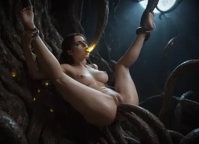 1girl, 18 years old Emma Watson, (Hermione Granger), (fucked in multipenetration gangbang by thick veiny Glowing Tentacles, (glowing tentacles:1.4)), she stretched above the floor in a piledriver position by tentacles wrapped around legs, arms, neck and breast, (tentacles wrapped around her body:1.3), Masterpiece, best quality, highly detailed, nude, brown long ponytail hair, perfect face, (detailed face and eyes:1.3), perfect body, perfect hands, perfect 5fingers, perfect size 2 round elastic breasts, perfect round ass, clean smooth skin, shaved. Glowing veiny tentacle sex, (tentacles:1.3), two gigantic tentacles stretching her vagina and anal in deep penetration, (huge tentacles:1.3), (tentacles do belly_bulge:1.1), (she epic squirting, squirt dripping massively, squirt:1.3), in a secret underground lab like in Resident Evil, very detailed background, bright moonlight by small window, (it is dark outside, night time:1.2), cum dripping from pussy, green, veiny huge tentacles, vaginal sex, anal sex, oral sex, TTSR2, tentacle_in_pussy, tits, penis, head., sideview, fullview, DonMN1gh7XL, tentacles, PENeonUV, blacklight, neon, emmawatsonv3, <lora:DonMN1gh7rXL-000006:.8>, <lora:dark:.5>, <lora:MS_Real_XL_Tentacles:1.7>, <lora:PE_NeonUV Style:1.3>, <lora:Emma_Watson_V4_SDXL_101:1.6>