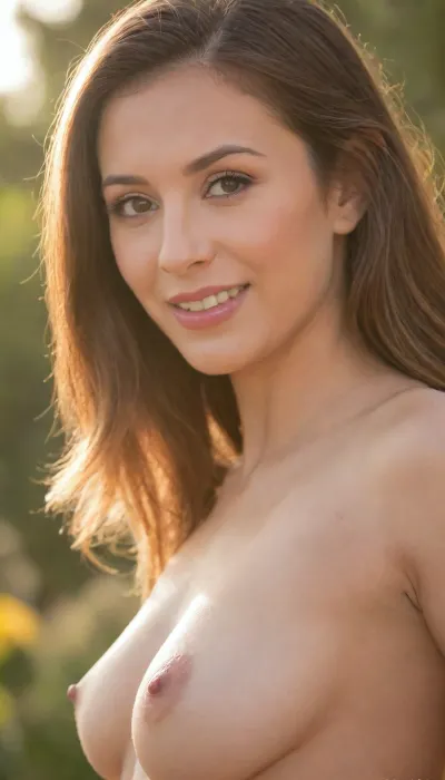 ZipRealism, (timeless romantic esthetic), (low angle view), 55yo MILF, (Asian:1.4), voluminous golden blonde hair cascading in luxurious waves, topless, (small pale natural breasts, soft breasts, heavy breasts, saggy breasts), (slender body, athletic body, fitness model:1.2), focus on eyes, (kind eyes, loving gaze, adoration, admiration, loving expression, warm smile:1.2), strong jaw, defined jawline, analog lens, shallow depth of field, warm amber and golden lighting creating an intimate mood, dreamy atmosphere, hdr, light bloom, hair glow lighting, 8k, 4k, uhd, maximum quality, rich golden hour warmth, radiant skin texture, <lora:add-detail-xl:.5>