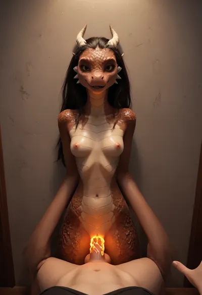 2girls, (petite mean aggressive scaly gothic anthro dragon women:1.2982), dark dragon scales, scalie sharp dragon claws, becoming sex crazed, sexy body, medium firm tits, masterpiece, skinny, bony, anorexic, cachectic, exhausted. stand on toe, perky breasts, bow, very long hair, skiny body, glowing lava lines on body, best quality, highly detailed, highres, pov view close-up, (standing sex from forward:1.5), pov view from above, lean on wall, hands rised on wall, balls deep penetration, thin waist, pov standing vaginal sex, proneboned, pov close-up, pubiscent, head close-up to viewer, her face close-up to pov, monster, ral-smoldragons, niohxlguardiansprt, <lora:SDXL_Human_Male_Furry_Female:.8>, <lora:deepbeastxl-000004:.8>, <lora:ral-smoldragons-sdxl:.8>, <lora:niohxlguardiansprt-step00000420:.8>