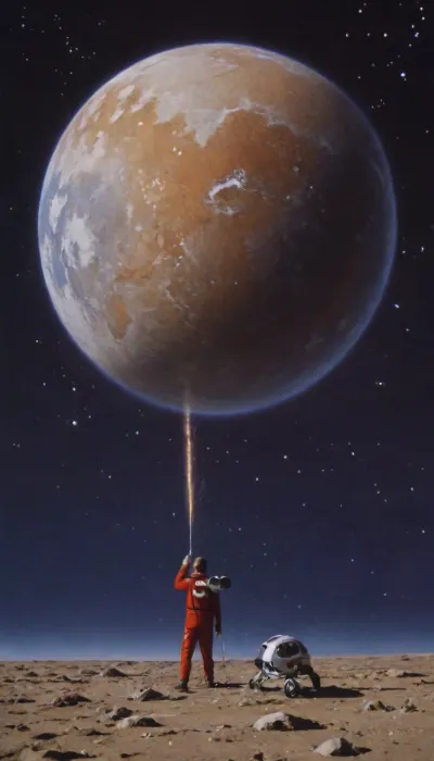 fantastic, stars, moons, galaxies, space, comets, retrofiturism, 8k, UHD, retro, background white walls, VintageMagStyle, poster, <lora:SDXL-VintageMagStyle-Lora:.7>, <lora:Old_Sci-fi-SDXL:.8>, <lora:Soviet-poster:1.4>, style, of, kachanov, soviet, cartoon, <lora:kachanov_style:.8>