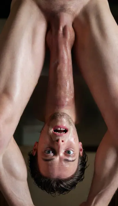 Nothing but the wall behind them. Empty wall.