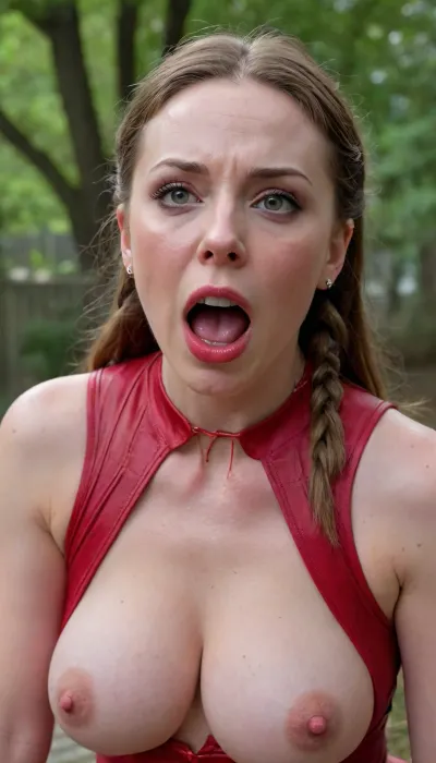 (((Scarlet Witch:1.32), from marvel, scarlet witch outfit)), (extreme oral sex:1.24), (huge african dick:1.15), (public park background), (ultra realistic), (maximum quality), (high resolution), (extreme detail), (ultra realism), (extreme close up, focus mouth:1.3), UHD, super high quality, super high resolution, extremely detailed, perfect eyes, (man is choking her from behind:1.4), ((hogtied, bound for sex, tied up)), (black eyes), (pale skin:1.3), (tears in eyes:1.5), (running makeup), (cum drips from nose:1.3), (cum drips from mouth:1.3), ultra hd, oral cream pie, hair grab, sad, sad crying, tongue out, brutal face fuck, tears in eyes, running makeup, one hand around her neck, choking her hard, strangling her, gasping for air, highly detailed, high resolution, perfect lighting, natural lighting, holding head, deepthroat, black spiked pet collar with leash, tied up in chains, hands behind back, (anal:1.5), (masterpiece:1), hard nipples, shy, blushing, hourglass waistline, perfect anatomic body, ass up, anal spitroast, gagging on cock, (pulled nipples:1.2), nipple clamps, spitroast, cum explosion from mouth, cum explosion from nose, wide eyes, throat bulge, puffy cheeks, thick cum, holding her head with both hands, (((hyper large cock in mouth:1.3))), screaming, shocked, tearful, deep anal penetration, (pigtails:1.3), cum explosion, post orgasm, last orgasm, shot from below, Uber realistic, ultra detailed, masterpiece, arched back, detailxl, 35mm photograph, film, professional, 4k, 1girl, 5 boys, hdr, photographic, ultra realistic, ultra high details, back light, (dynamic pose), (dynamic angle), (random angle), (random pose), (dynamic view), (random view), best quality, with large muscular black men, gargantuan black cocks, anal sex expansion, ravenous hyper sex.