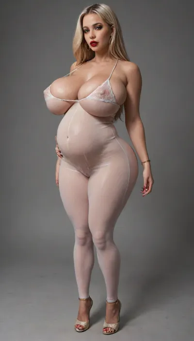 very tall slim thick, pregnant, very thick thighs, bimbo looking woman, huge masive fake boobs, massive breast implants, big fake red lips, full front body image, large, boobs, tits, preggo, h41ry, huge, breasts, massive, <lora:bombshell_v2:1.1>, <lora:preggoXL_v0.1a:1.5>, <lora:milkers_v2:1.4>, <lora:h41ry:1.4>, <lora:SDXL_MassiveCowsLoRA_v1:1.4>