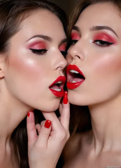 Two horny, beautiful girls agreed to have a threesome. Moreover, the beauties didn't mind having their group sex in the first person filmed on camera. At home, the girlfriends skillfully sucked a dick, after which they took turns having sex. When another man joined in, the girlfriends split into pairs and began to take each partner's penis in their mouths, without being distracted and getting frantic pleasure from intimacy. Skinny beauties also helped themselves with their hands during a blowjob, masturbating their partner's penis., r3tro_cumshotz, cum, on, face, facial, dripping, thick, white, retro, cumshots, kawaii, (makeup:1.5), Aesthetic, (red Nail:1.3), artoflips, uoclips, lips, lipstick, art, of