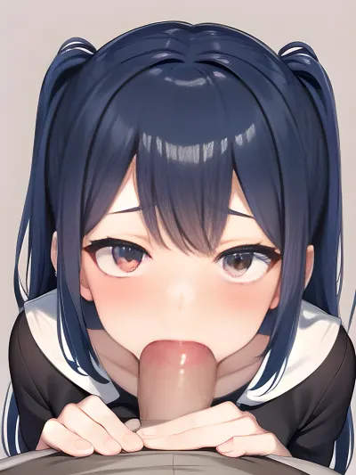 scared, expression, open, mouth, clenched, teeth, <lora:scared-expression-v1.8-000005:.5>, povfellatio, 1boy, penis, <lora:EkunePOVFellatioV2:.5>, corneo_pov_oral