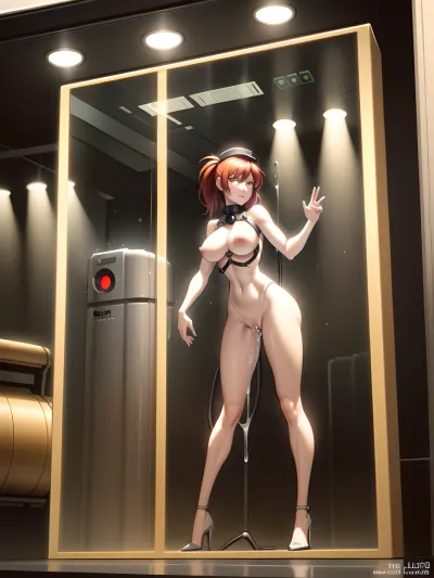 text_was-dieselpunk, text_retrofutur, art of Alexey Lipatovmale pov, giant man's pov a miniwoman, as, human-fleshlight, miniwoman body, encased in containment tube, cylindrical, tube frame, tight around chest and upper abdomen, her ass and legs protruding out the open bottom of the tube, bottom and her upper body are encased, in cylindrical tube, (a sex machine holds the miniwoman, in the air), (a machine pushes the miniwoman, pussy down onto a giant realistic cock), miniwoman, dieselpunk automaton, impossibly stature, 18 year old, torpedo tits, hourglass figure, hyper realistic, lifeless eyes, perfect mouth, riding giant cock, hyper penetration, (medium stomach bulge1.3), cum, miniature fuckdoll, adult woman Full torso view 8K, UHD, perfect hands, realistic, best shadows, goosebumps, full body, detailed hair, (empty-eye contact), 1, thousand-yard stare, (mind break), 1.9, (slack-jaw), 2, fucked silly, (drooling), 2.4, brainwashed, hypno-face, hypnotized, hypnotised, (1940's hairstyle, natural red hair), cyborg, diesel-tech, cables, wires, pistons cum, precum, (excessive cum), 1.7, ((((single woman)))), background of dieselpunk machinery, clone-tube, <lora:clone-tube-v1-000008:.5>, (container), inverted nipples, legs open, swollen labia, large areolas, puffy nipples, perky breasts, Ultrarealistic Photography, insanely detailed and intricate, Lifelike, Authentic, True-to-life, Genuine, Natural, Cinematic Lighting, Dramatic, Theatrical, Atmospheric, Evocative, Mood-setting, Award Winning Photography, Acclaimed, Recognized, Celebrated, Honored, Sharp Focus, Crisp, Clear, Precise, Well-defined, Distinct, Masterpiece Photography, Iconic, Exceptional, Extraordinary, Stunning, Magnificent, Studio Photography, Controlled, Polished, Professional, Refined, Perfected, Nikon, High-quality, Reliable, Durable, Precision-engineered, No Filter Photography, Natural-looking, Unedited, Raw, 8K Photography, High-resolution, Crystal-clear, Ultra-detailed, Immersive, Cutting-edge, Realistic Skin Texture, Photorealistic, Hyper-realistic, Realistic, Hyper Realism, Intensely realistic, Extremely lifelike, crotch, on, glass, <lora:concept-pussy_on_glass-v1:.5>