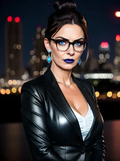 A stunning 8 k AI generated porn picture of the Victorian headmistress with a big silicon tits, mature face, bitchy body, and intense stare captures her dominant attitude and solo posture perfectly. It's a masterpiece that will surely impress anyone who
