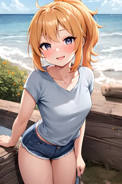 A beautiful woman with perfect hair and eyes was sitting in front of her computer, lost in thought. She had just finished writing a short story about a beautiful woman with perfect hair and eyes. As she was scrolling through her photos, she stumbled upon one
