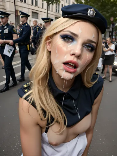 警方追赶了小偷,拍下了她美丽的特征和长腿的照片