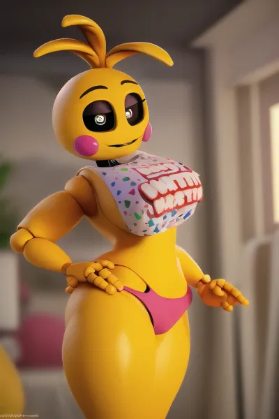 Pembe bir deri ton ve sarı bir deri olan bir kız bir ek üst ve kısa giyiyordu. Onun yanaklarında anten saçları vardı ve siyah gözler. Göğüsleri büyükydi ve sembolü şeklinde öğrencileri beyazdı. O, oydu