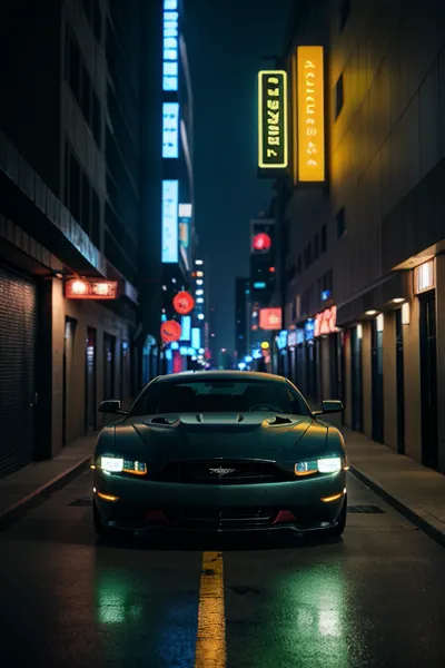 In the year 2120, Los Angeles was a futuristic city with advanced technology and neon lights. The streets were lined with sleek sports cars, including the iconic Aston Martin design. The city was filled with high-rise buildings and skyscrapers that