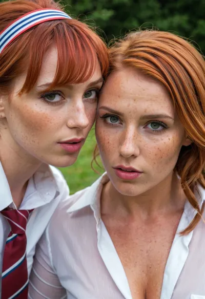 Dos mujeres, una con pelo rojo y la otra con pelo rubio, estaban teniendo una conversación sobre sus estrellas porno favoritas. Ambos estuvieron de acuerdo en que no había ninguna conexión entre ellos o ninguna emoción real involucrada. Sin embargo, recientemente habían descubierto las alegrías de