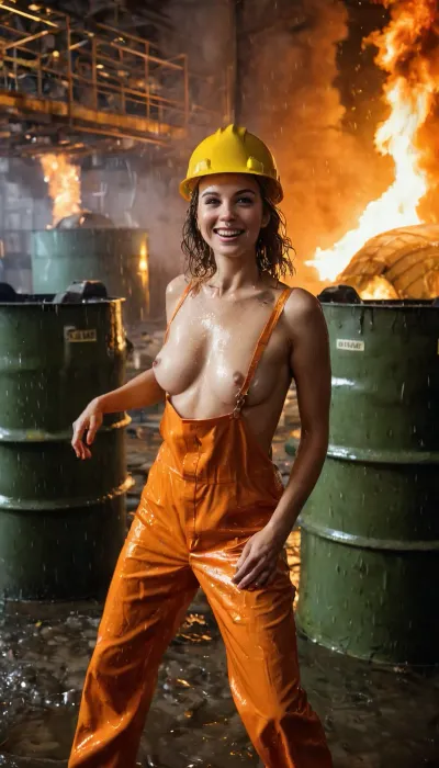 The beautiful woman was a skilled nuclear plant worker who put her life on the line to save everyone's lives
