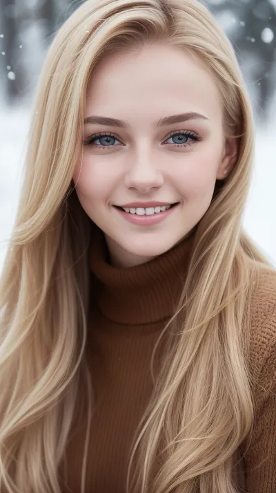 A Russian woman won the top prize for an AI-generated photo of herself smiling with her eyes closed, showcasing her 18 years old face in high resolution