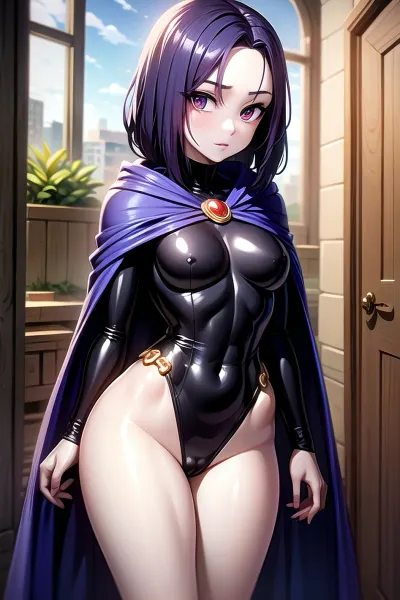 RavenTT was a skilled and experienced pornographer who had mastered the art of creating captivating images. One day, she stumbled upon a black leotard that Raven suggested they collaborate on a photo shoot. They began to take pictures, and