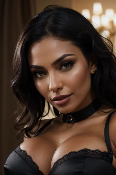 The Latina fitness model was a 23-year-old Colombian woman with perfect symmetry and stunning features. She had big round breasts, dark tan skin, and huge fucking tits that bounced as she moved. Her moans were soft and sens