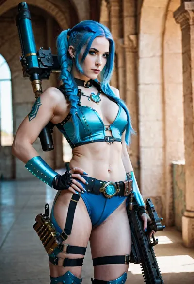 人工知能技術が生命型ヒューマノイドロボットを創り出すという点に進んでいる世界では、もうひとつの女性が残りから際立っています。 名前は Jinx であり、彼女は自分自身のフル成長画像を作成することを専門とする cosplayer です