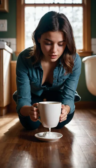 The girl found an AI-generated poop on her toilet and used it to relieve herself