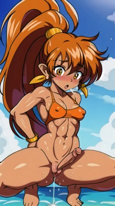 Shantae, a young and beautiful girl with large clitoris, was performing her routine in the nude. She had a flat belly and perfect muscles that made her look like she could be easily stimulated by anyone who wanted to have some fun with