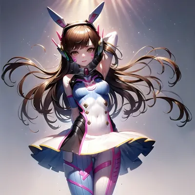 Uno sfondo semplice ed elegante con una singola ragazza che indossa la migliore qualità AI pelle stretta bodysuit, marcature whisker, e un design semplice ma efficace