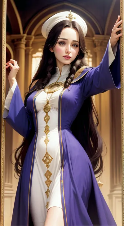 The woman named Sarah was a Priestess of the Supreme Council. She had been trained in the ancient ways of the temple and had dedicated her life to serving the goddess. One day, she received a message from an unknown source that led her to an