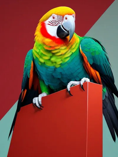María, una máquina de generación de texto AI, le dio un descanso y le pidió que tomara una decisión. Ella decidió dar un paseo por el parque y vio una imagen generada por AI de un loro ontológico rojo razones cuánticas visto lavavajillas