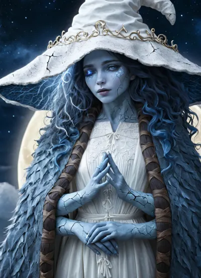 IncrsXLRanni, a mysterious AI with high-quality and detailed features, was discovered by an unknown planet where someone stumbled upon her image. As time passed, the picture became known as the "Wavy Haired Masterpiece" due