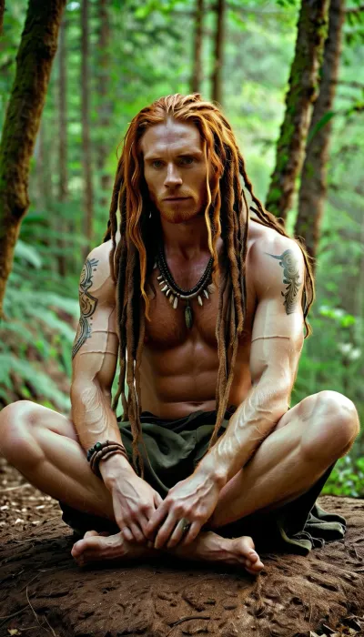 Ginger, a young woman born with dreadlocks and gothic clothing, lived in a time where technology was scarce and the world was still primitive. She lived in a small village on the outskirts of civilization, where people had been living in complete isolation