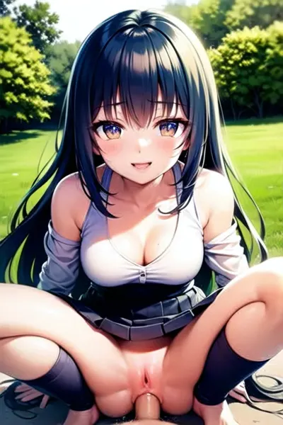 Una impresionante imagen porno generada por AI de una mujer hermosa con iluminación perfecta, mostrando una cara extremadamente detallada y una iluminación perfecta. Tiene cabello rubio largo, pechos grandes y un coño mojado. Su sonrisa es amplia y sus ojos están cerrados de placer