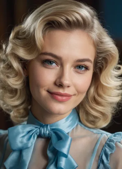The young lady was scrolling through her phone when she noticed a picture of a vintage-style photo of herself. She smiled and looked at the picture, admiring how cute she looked in it. Suddenly, her phone buzzed with an incoming text message