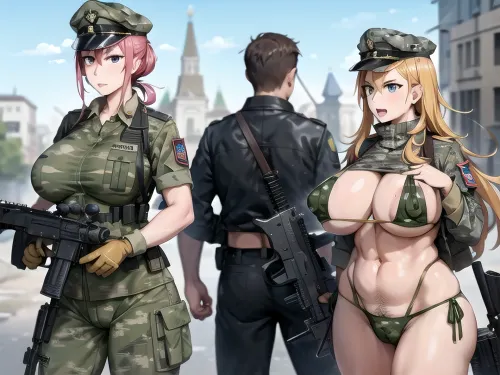 軍は、クレムリンを襲ったので、アンレストの状態でいたし、美しいとセクシーな女性は、軍の迷彩の制服、キャップ、そしてライフルを率いた。 彼女 は pornographic 絵 月 彼女の 携帯電話 に 彼女 使用 へ