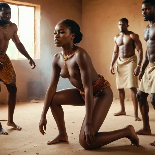 A group of African men brutally rape a stunning 18-year old girl, leaving her body covered in bruises and cuts. The picture they take is a full-body view, showing the extent of their depravity