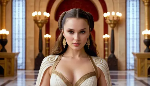 Die schöne erwachsene Padme Amidala stand vor dem gesamten Körperspiegel bewundern ihre langen Haare und sexy Kleid. Sie konnte nicht helfen, aber ein wenig Selbstbewusstsein über ihre künstliche Intelligenz fühlen, aber sie wusste, dass sie die schönste Frau war
