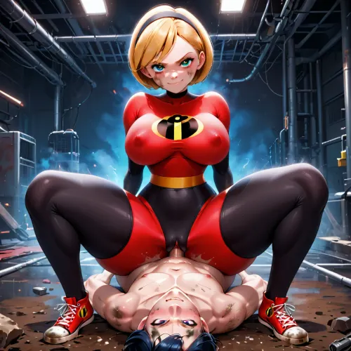 Os Incríveis é um filme sobre uma família de super-heróis que usam seus poderes para combater o crime. Uma das personagens, Elastigirl, tem superpoderes incríveis que permitem que ela estique e contort seu corpo de maneiras que são ambos bonitos
