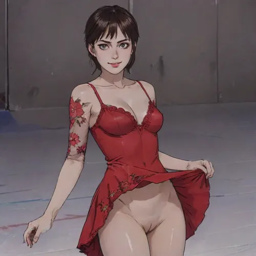 Ice arena, ice skating event at Olympic games, Biellmann spin, spectators, on the ice a 29 yo. busty figure skater girl in a red short semi-transparent dress without panties performs pirouette Billman in skates, shaved pussy, Full-length view from afar, vagina, exhibitionism, perfect hands, perfect fingers, 5 fingers, perfect face, perfect lips, perfect teeth, perfect shiny eyes, perfect long legs, correct anatomy, body proportions, correction, face, close, up, Billman, flying, spin, motion, blur, spiral, lines, dancing, on, grand, exhibition, raise, shoe, arm, floral, print, lace, sleeves, cinematic, light, countless, crowd, wind, night, jkmicroskirt, skirtlift, <lora:skirtlift_xl:1.5>, <lora:256210_training_data:.5>, Source_anime, 80's anime style, (A detailed pencil drawing with clean lines and meticulous shading, sketch of a woman), drawing have delicate shading and intricate details, capturing the essence of the subject with fine pencil strokes, background is simple, allowing the focus to remain on the portrait itself, drawing by NTY, v0ng44g, sk3tch, .8>, ratatatat74, <lora:sketch_it:1.1>, <lora:ratatatat74-000050:.8>, <lora:NEOTOKIOXL_0.2_RC:.8>