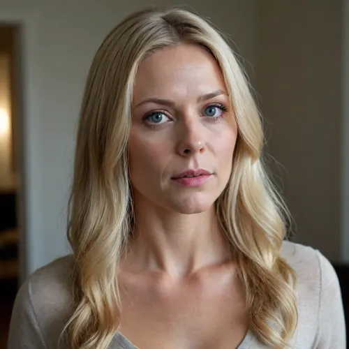 A very realistic portrait of a Scandinavian milf called Freya, in her early 40s, long blonde hair, sharp face with high cheekbones, natural pale skin, slimwoman, very small breast, cinematography, detailed skin, detailed eyes, detailed face, best quality, photorealism, masterpiece, <lora:slimwoman:2>
