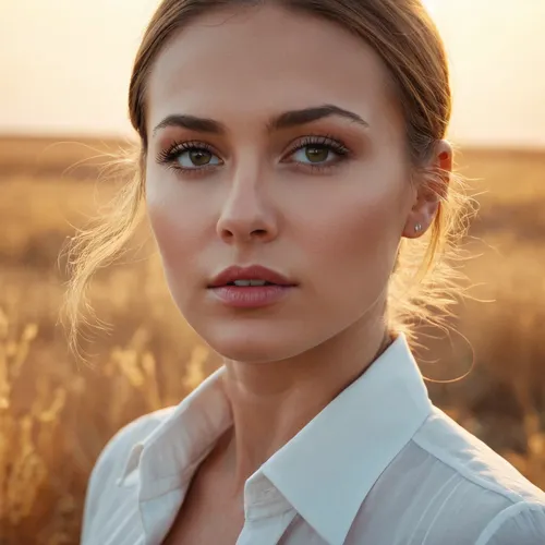 Сексуальная девушка, голая, грудь среднего размера, хорошо сложена, сексуальная косметика, на природе, возбужденное лицо