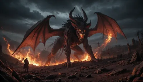 50demons, scary creatures, wings, evil, ugly, demon, devilish, spikes, horns, scary, uneasy, horrific, unspeakable, demonic gathering, hell on earth, city park in background, on fire, glowing bright red, burning, apocalyptic, rapture, end of humanity, (black sky:1.4), (extremely dark color palette:1.5), (low ambient light:1.7), extreme detail, best quality, photorealism, masterpiece, intricate detail, award winning photo, <lora:[XL]Demon_Legion:2>