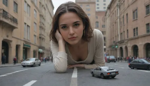 Cinematic POV, 35mm wide angle, golden hour. Giant picks up Tesla, pedestrians run, lora, 344546_training_data, 1.5>, giant, miniature, person, cramped, cybertruck, <lora:loha_giants_shrinks-tokens_see_civitai_page-0.8_weight-by_AI_Characters:1>, <lora:Cybertruck-XL:1>