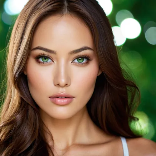 brunette, 22 years old, kristien kreuk look a like, Eyes, Large, prominent, and striking green eyes are a signature feature.
Features, Her facial structure is noted for its balance and definition, with well-defined cheekbones and a natural profile.
Ethnicity Blend, Her mixed heritage, (Dutch father, Chinese mother), contributes to a unique look, blending distinct features.
Overall Impression, Described as having a "sparkling diamond" quality, a natural glow, and an elegant, harmonious appearance

face having large, captivating green eyes, a perfect balance of features, an exotic yet harmonious look due to her Dutch and Chinese heritage, defined cheekbones, and a naturally radiant quality, often praised for its "divine luminosity, " making her beauty seem both ethereal and grounded